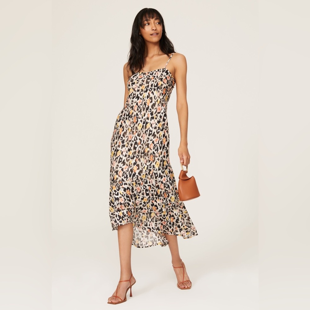 Slate & Willow Leopard Printed Dress Size M